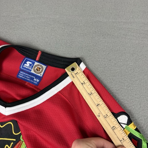 Vintage 90s Chicago Blackhawks Starter Jersey Mens Size Medium Blank Hockey‎ - Picture 10 of 14